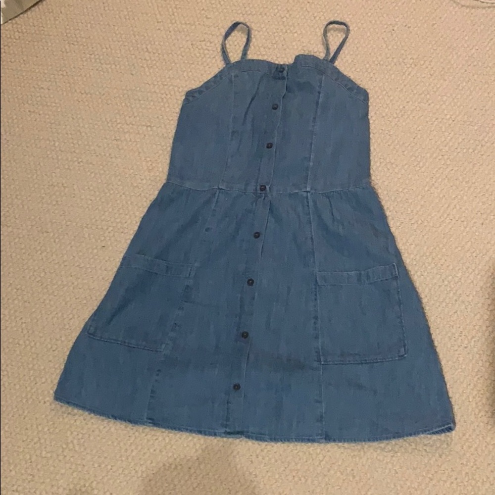 Cute mini denim dress